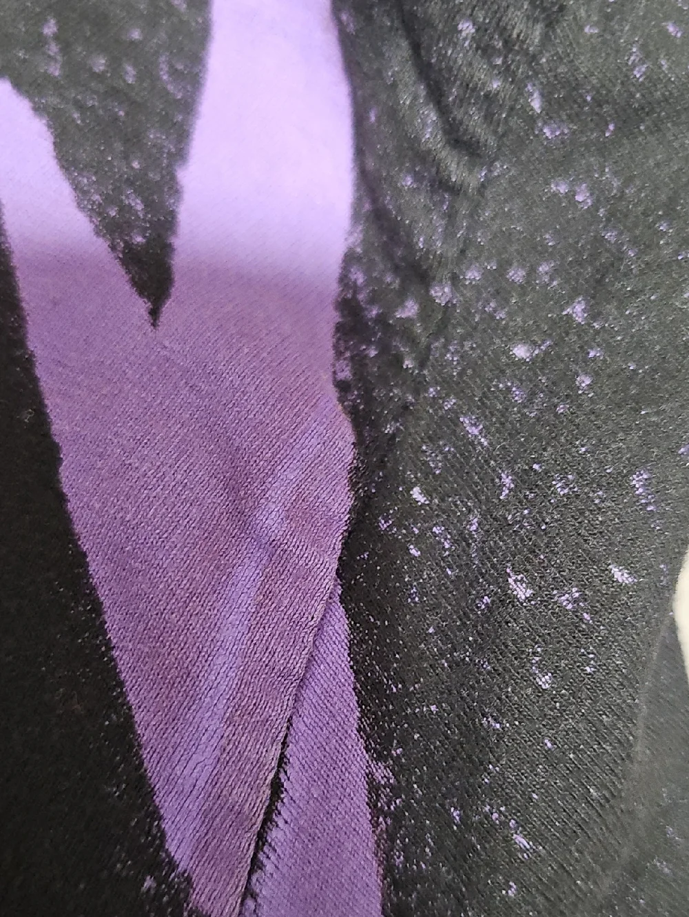 Electric Circus Distressed Metallica Band Graphic T-Shirt Black/Purple XXL